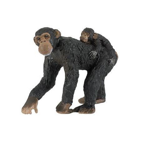 Papo Chimpansee met kleintje Figuurtje