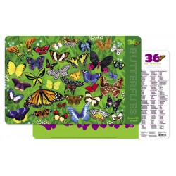 Placemat met 36 vlinders