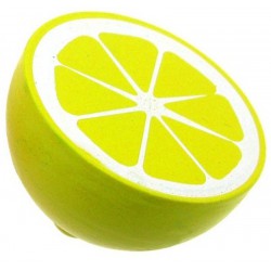 Halve houten citroen