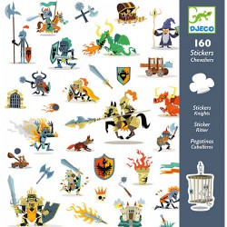 160 Stickers Chevaliers