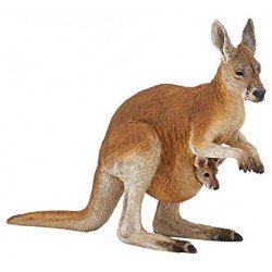 Papo kangoeroe en baby figuur