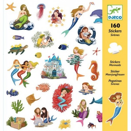 160 Stickers Zeemeerminnen