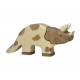 Figurine en bois Triceratops