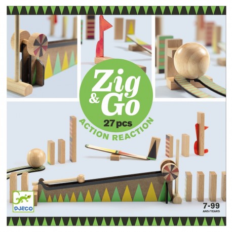 Zig & Go, actie-reactie baan (27 stuks)