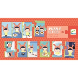 Puzzle "la journée" (10 pièces)