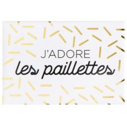 Magnet "j'adore les paillettes"