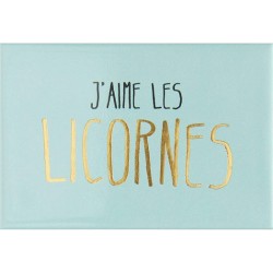 Magnet "j'aime les licornes"