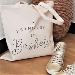 Tote-bag "Princesse en baskets"