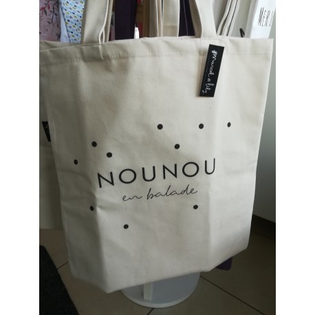 Tote bag "Nounou en balade"