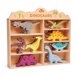 Set animaux en bois Dinosaure