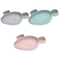 Assiette en silicone Souris