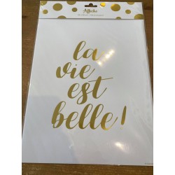 Affiche "la vie est belle"