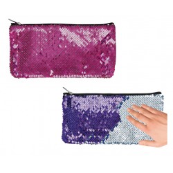 Trousse avec strass réversible