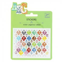 Mini stickers saloon letters Djeco