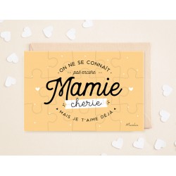 Puzzle d'annonce "Mamie"