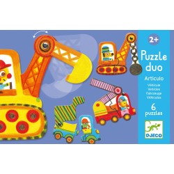 Puzzle duo Articulo voertuigen (6 puzzels)