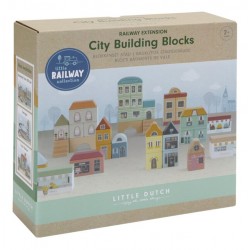 50 blocs en bois Ville - circuit Little Dutch