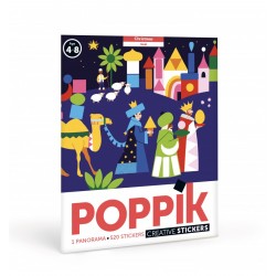 Poppik sticker poster Kerstmis