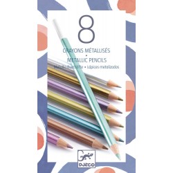 8 crayons métalliques Djeco