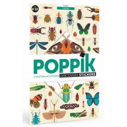 Poppik sticker poster Insecten