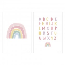 Poster A3 Rainbow ABC (recto verso)