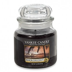 Bougie Yankee candle Noix de coco noire (medium)