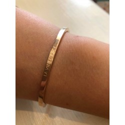 Bracelet rosé "La vie en rose"