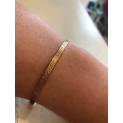 Bracelet rosé "Délicieusement française"