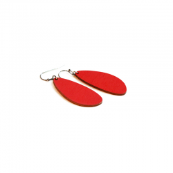 Boucles d'oreilles Monarq S rouge Restore