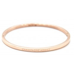 Bracelet rosé "Champagne addict"