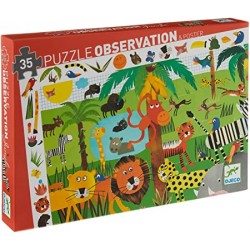 Puzzle d'observation "La jungle" (35 pcs)
