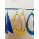 Boucles d'oreilles Monarq L citron Restore