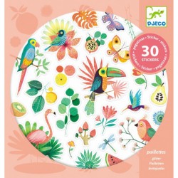 30 Stickers textures Paradise Djeco