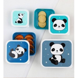 Set de 4 boites à collation Panda