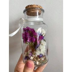 Gedroogde bloemen fles - Medium