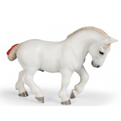 Papo witte percheron Paard Figuur