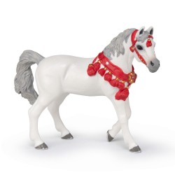 Figurine Cheval Arabe blanc Parade PAPO
