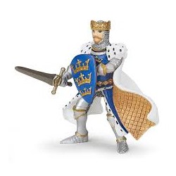 Figurine Roi Arthur bleu Papo
