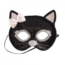 Masker zwarte kat