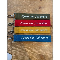 Porte-clef "J'peux pas j'ai apéro"