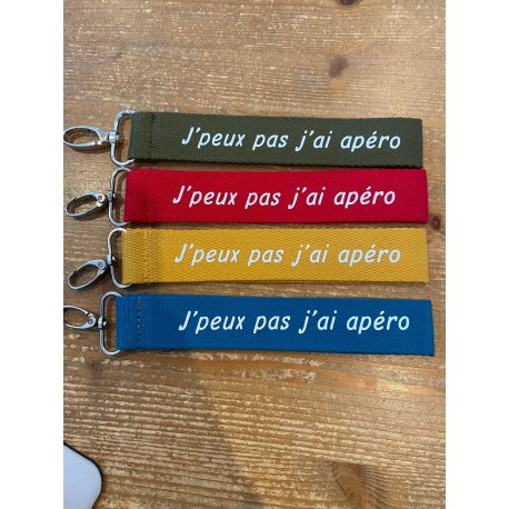 Sleutelhanger "J'peux pas j'ai apéro"