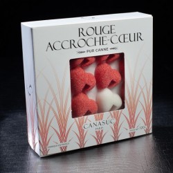 Sucre "Rouge accroche-coeur"