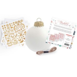 Crée ta boule de Noël - Kit DIY stickers