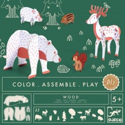 Color, Assemble, Play DIY Het bos
