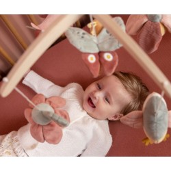 Houten muziekmobiel Flowers & Butterflies