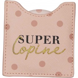 Miroir de poche "Super copine"