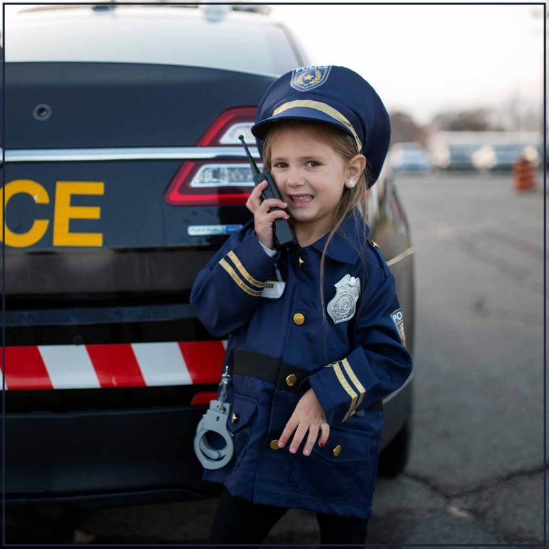 prinses stijl mouw Verkleedset Politie + accessoires (4-6 jaar) - Pingouin à Roulettes