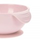 Bol en silicone rose + ventouse