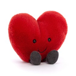 Doudou coeur amuseable rouge Jellycat