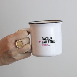 Mug "Passion café froid... Be a mum"